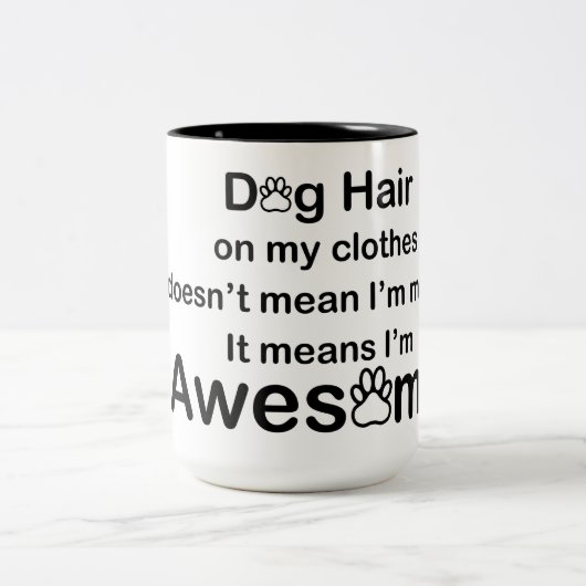 Hunde Hair Phantastische Tasse (Mittel)