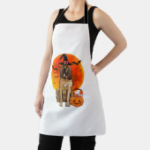 Hunde Halloween Bloodhound Kürbislaterne Pumpkin T Schürze (InSitu)