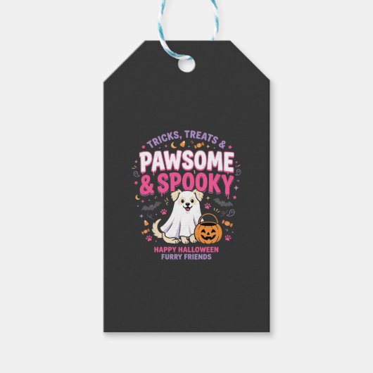 Hunde Halloween Boo Crew (2) Geschenkanhänger (Vorderseite)