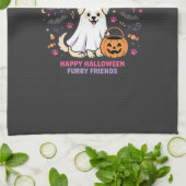 Hunde Halloween Boo Crew (2) Geschirrtuch (Gefaltet)
