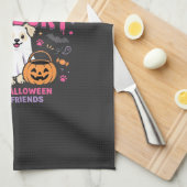 Hunde Halloween Boo Crew (2) Geschirrtuch (Viertel Falte)