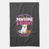 Hunde Halloween Boo Crew (2) Geschirrtuch (Vertikal)