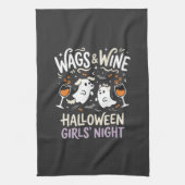 Hunde Halloween Boo Crew Geschirrtuch (Vertikal)