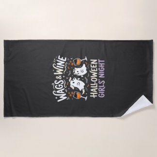 Hunde Halloween Boo Crew Strandtuch