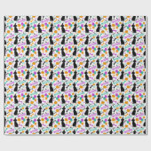 Hunde Halloween Geschenkpapier (Flach)