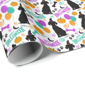 Hunde Halloween Geschenkpapier (Rolleneckpunkt)