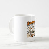 Hunde-Halloween-Heul-Party Kaffeetasse (Vorderseite Links)