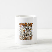 Hunde-Halloween-Heul-Party Kaffeetasse (Mittel)