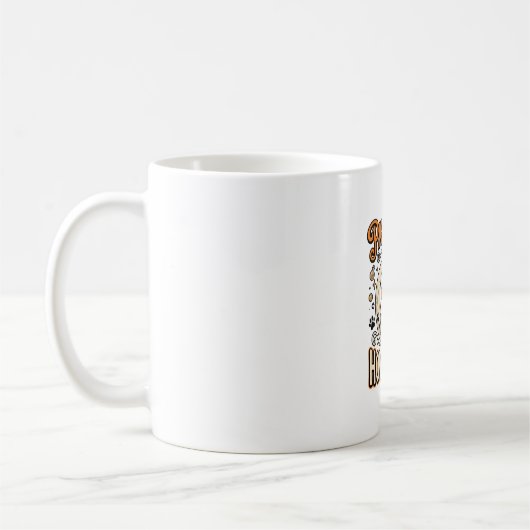 Hunde-Halloween-Heul-Party Kaffeetasse (Links)