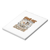 Hunde-Halloween-Heul-Party Notizblock (Rotiert)