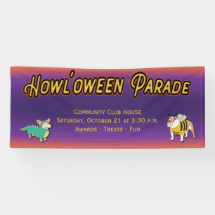 Hunde-Halloween-Kostümparade für Hunde Banner