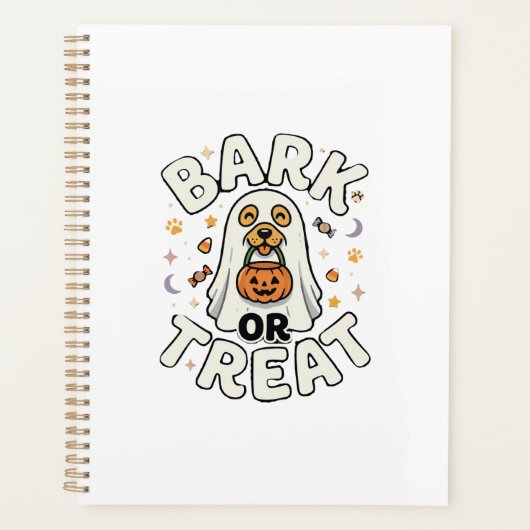Hunde-Halloween-Leckerei-Trupp Planer (Vorderseite)