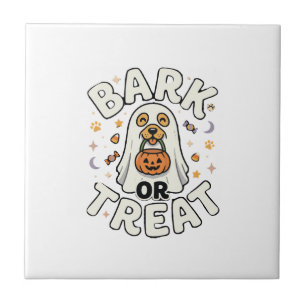 Hunde Halloween Leckerli-Truppe Fliese