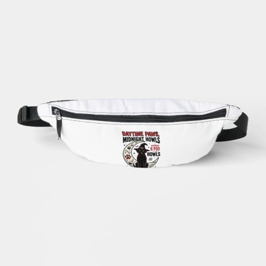 Hunde-Halloween-Mitternachtsheulen Bauchtasche (Vorderseite)