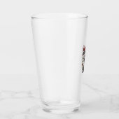 Hunde-Halloween-Mitternachtsheulen Glas (Rechts)