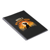 Hunde Halloween Mondlicht Notizblock (Rechte Seite)