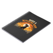 Hunde Halloween Mondlicht Notizblock (Linke Seite)