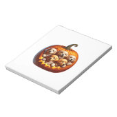 Hunde Halloween Notizblock (Rotiert)