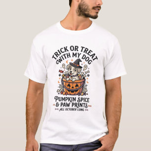 Hunde Halloween Süßigkeiten Nacht T-Shirt