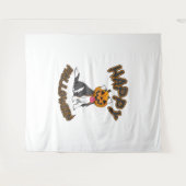 Hunde Halloween T-ShirtHappy Halloween Hund-T-Shir Wandteppich (Vorderseite (Horizontal))