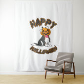 Hunde Halloween T-ShirtHappy Halloween Hund-T-Shir Wandteppich (Beispiel)