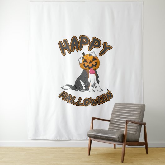Hunde Halloween T-ShirtHappy Halloween Hund-T-Shir Wandteppich (Beispiel)