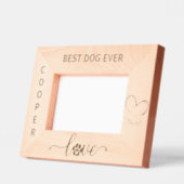 Hunde Hand Liebe Herz Pfoten Hausbesitzer Typograf Geätzte Rahmen (Links)