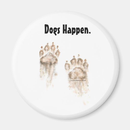 Hunde Happen Magnet (Vorne)