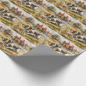 Hunde & Hase Geschenkpapier (Ecke)