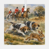 Hunde & Hase Ornament Aus Glas (Rückseite)