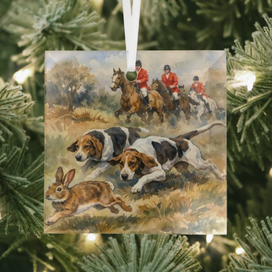 Hunde & Hase Ornament Aus Glas (Insitu)