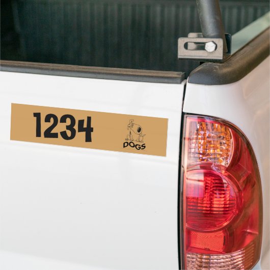 Hunde Hausnummern Autoaufkleber (Auf Lkw)