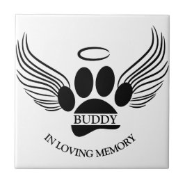 Hunde Haustier Engel Wings Memorial Individuelle N Fliese