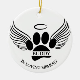 Hunde Haustier Engel Wings Memorial Individuelle N Keramik Ornament
