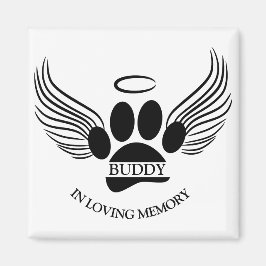 Hunde Haustier Engel Wings Memorial Individuelle N Magnet