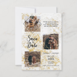 Hunde Haustiere Drei Fotos Verlobte Imitate Gold E