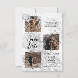 Hunde Haustiere Drei Fotos Verlobte Paarankündigun