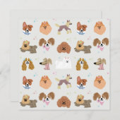 Hunde Haustiere Kinder Krankenpflegekarte (Vorne/Hinten)