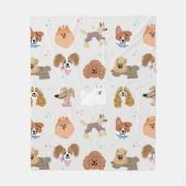 Hunde Haustiere Kinder Zimmer Kinderzimmer Dekorat Fleecedecke (Vorderseite)