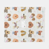 Hunde Haustiere Kinder Zimmer Kinderzimmer Dekorat Fleecedecke (Vorderseite (Horizontal))