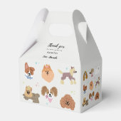 Hunde Haustiere Kindergeburtstag Party Geschenkschachtel (Rückseite)