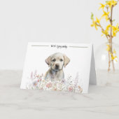 Hunde Haustiere Loss Beileid Labrador Beileid Karte (Gelbe Blume)