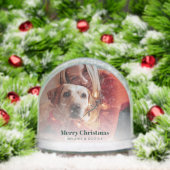 Hunde Haustiere und Fotos frohe Weihnachten Custom Schneekugeln (Weihnachten)