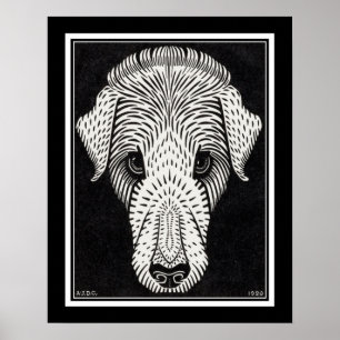 "Hunde Head" ca. 1920 von Julie de Graag Poster