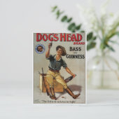 Hunde-Headmarke Postkarte (Stehend Vorderseite)