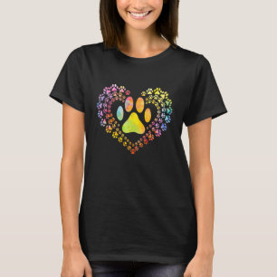 Hunde Heartbea Liebe Möpsen Frauenhund T-Shirt