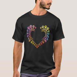 Hunde Heartbea Liebe Möpsen Frauenmädchen Hund 1 T-Shirt