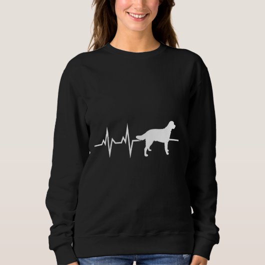 Hunde Heartbeat Line Sweatshirt (Vorderseite)