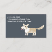 Hunde-Heimtierdienste-Visitenkarte Visitenkarte (Rückseite)