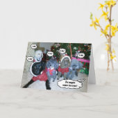 Hunde helfen, den Weihnachtsbaum zu bewässern Karte (Gelbe Blume)